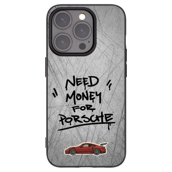 Picasee Apple iPhone 15 Pro Hülle - Schwarzes Silikon - Grey Drift