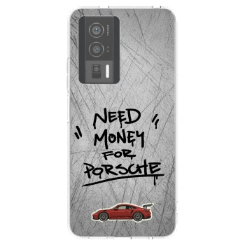 Picasee Xiaomi Poco F5 Pro 5G Hülle - Transparentes Silikon - Grey Drift