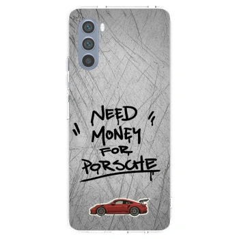 Picasee Motorola Moto G62 Hülle - Transparentes Silikon - Grey Drift