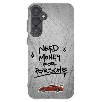 Picasee Samsung Galaxy S23 FE S711B Hülle - Transparentes Silikon - Grey Drift
