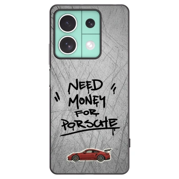 Picasee Xiaomi Redmi Note 13 5G Hülle - Schwarzes Silikon - Grey Drift