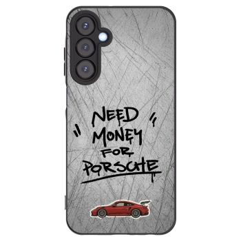 Picasee Samsung Galaxy A25 A256B 5G Hülle - Schwarzes Silikon - Grey Drift