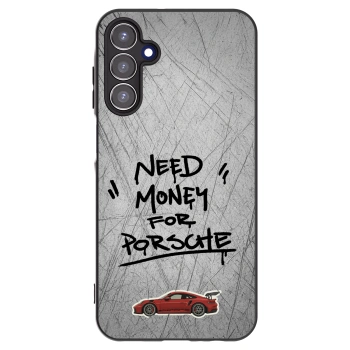 Picasee Samsung Galaxy A15 A156B 5G Hülle - Schwarzes Silikon - Grey Drift