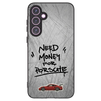 Picasee Samsung Galaxy A35 5G A356B Hülle - Schwarzes Silikon - Grey Drift