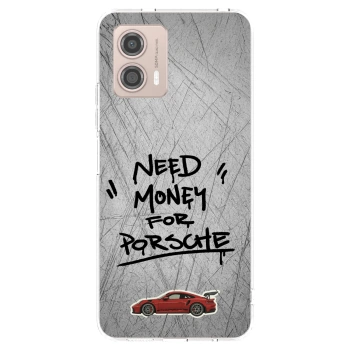 Picasee Motorola Moto G53 5G Hülle - Transparentes Silikon - Grey Drift