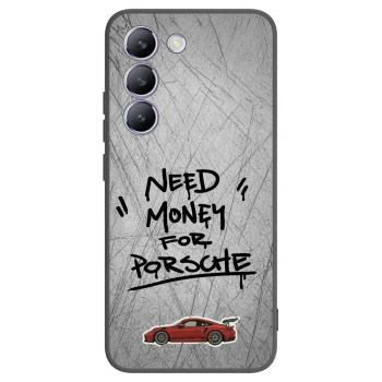 Picasee Vivo V40 SE 5G Hülle - Schwarzes Silikon - Grey Drift