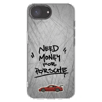 Picasee Apple iPhone 16e Hülle - Transparentes Silikon - Grey Drift