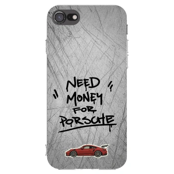Picasee Apple iPhone 7 Hülle - Transparentes Silikon - Grey Drift
