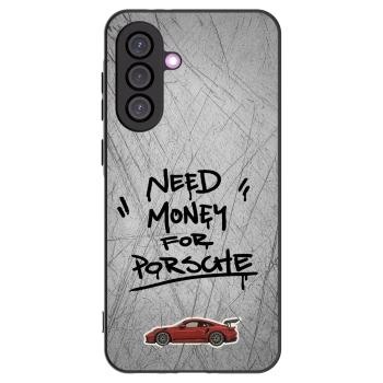 Picasee Samsung Galaxy A36 5G Hülle - Schwarzes Silikon - Grey Drift