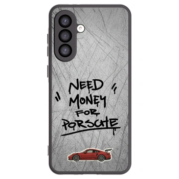 Picasee Samsung Galaxy A26 5G A266B Hülle - Schwarzes Silikon - Grey Drift