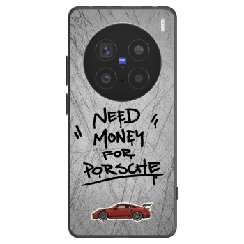 Picasee Vivo X200 Pro Hülle - Schwarzes Silikon - Grey Drift