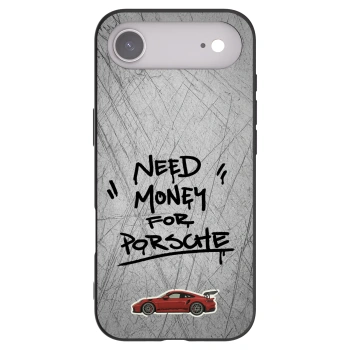 Picasee Apple iPhone Air Hülle - Schwarzes Silikon - Grey Drift