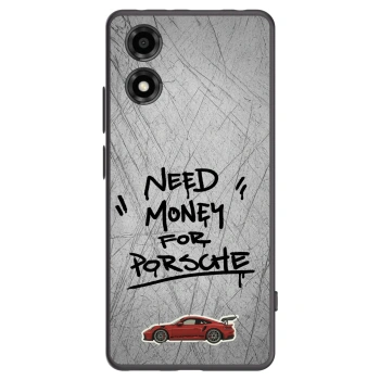 Picasee Motorola Moto E14 Hülle - Schwarzes Silikon - Grey Drift