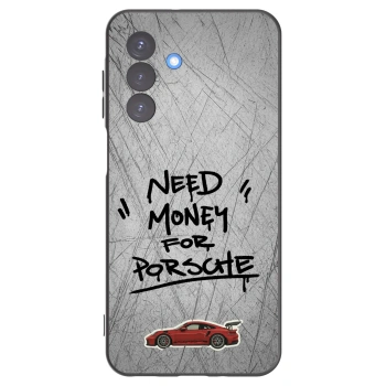 Picasee Samsung Galaxy A17 5G Hülle - Schwarzes Silikon - Grey Drift