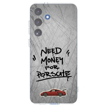 Picasee Samsung Galaxy S25 FE 5G Hülle - Transparentes Silikon - Grey Drift