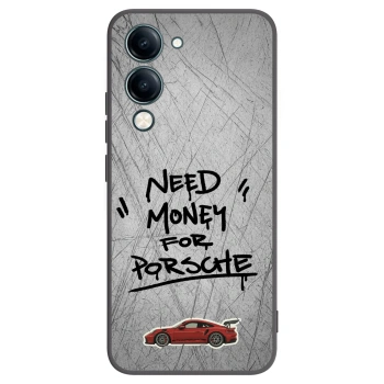 Picasee Vivo Y29s 5G Hülle - Schwarzes Silikon - Grey Drift