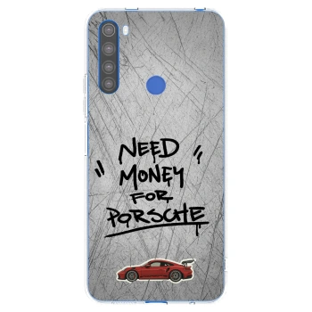 Picasee Xiaomi Redmi Note 8T Hülle - Transparentes Silikon - Grey Drift