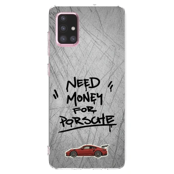 Picasee Samsung Galaxy A71 A715F Hülle - Transparentes Silikon - Grey Drift