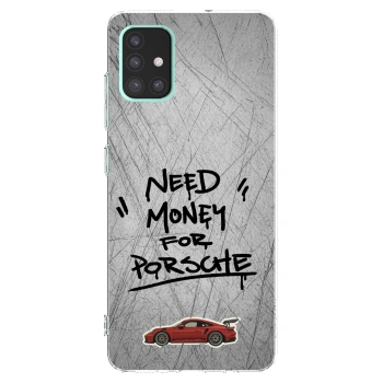 Picasee Samsung Galaxy A51 A515F Hülle - Transparentes Silikon - Grey Drift
