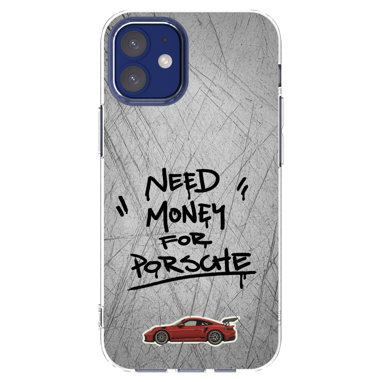 Picasee Apple iPhone 12 mini Hülle - Transparentes Silikon - Grey Drift