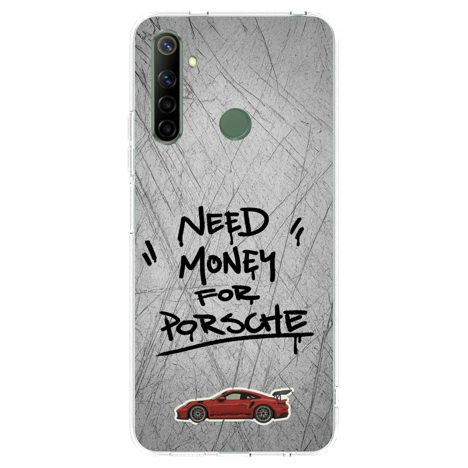 Picasee Realme 6i Hülle - Transparentes Silikon - Grey Drift