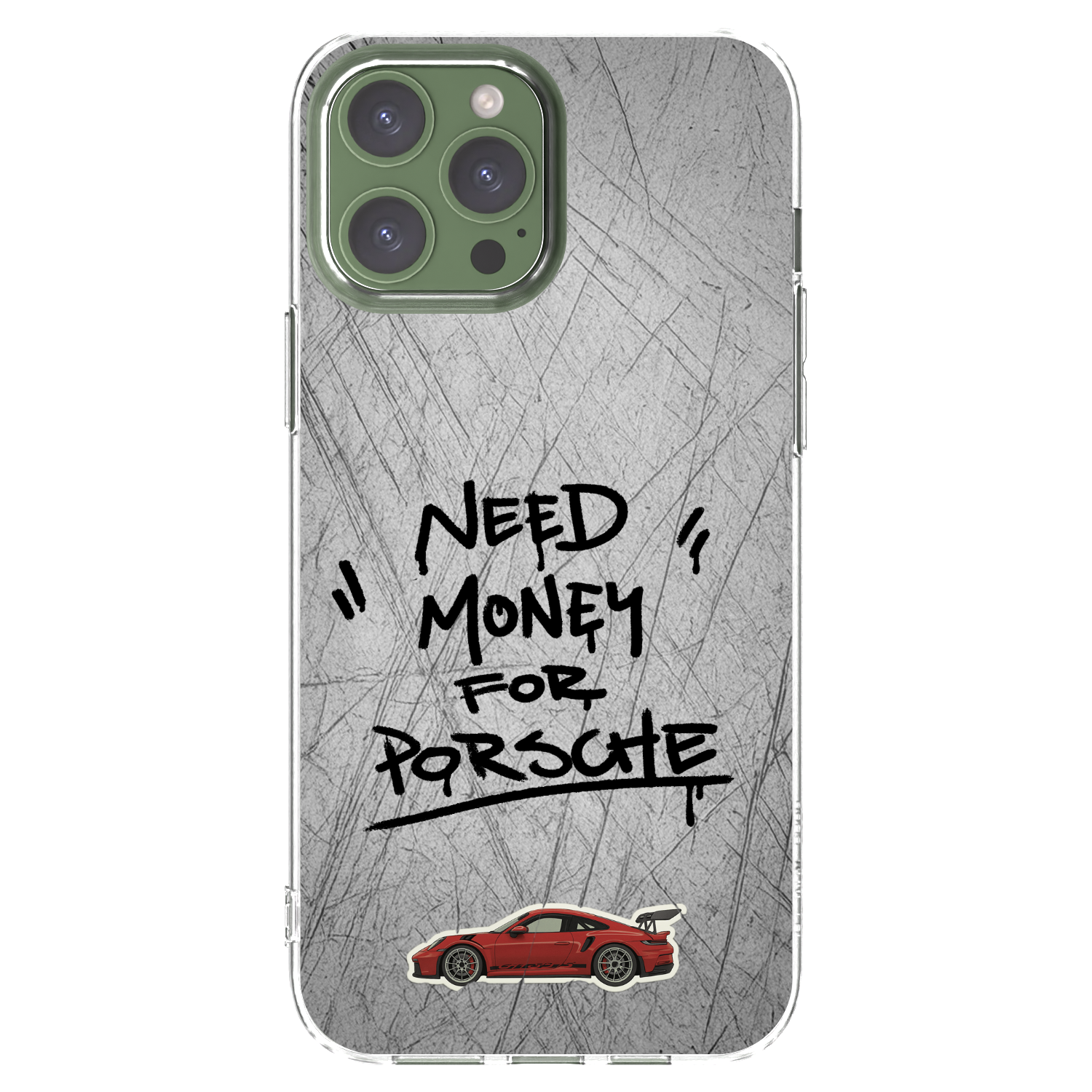 Picasee Apple iPhone 13 Pro Max Hülle - Transparentes Silikon - Grey Drift