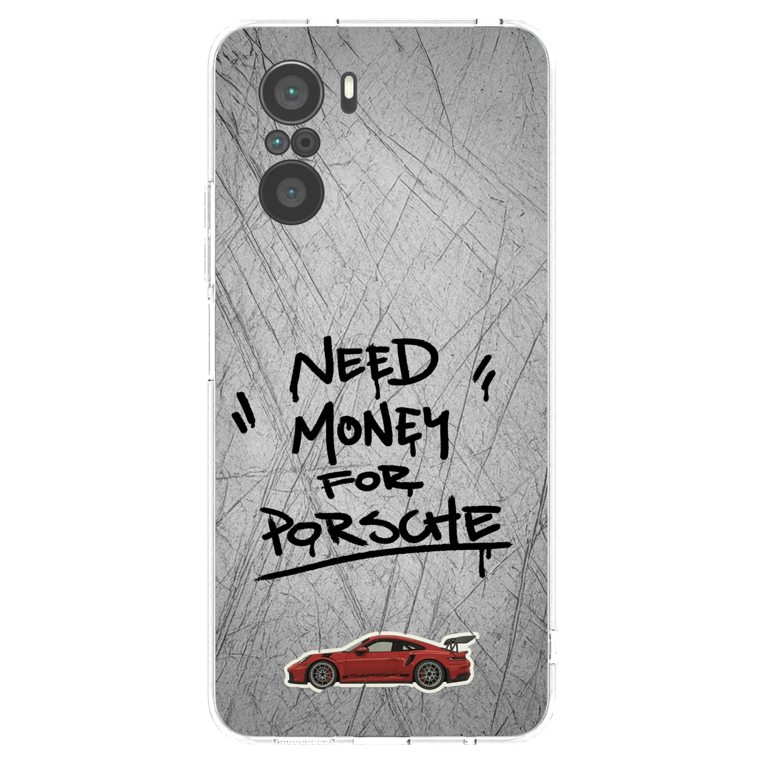 Picasee Xiaomi Poco F3 Hülle - Transparentes Silikon - Grey Drift