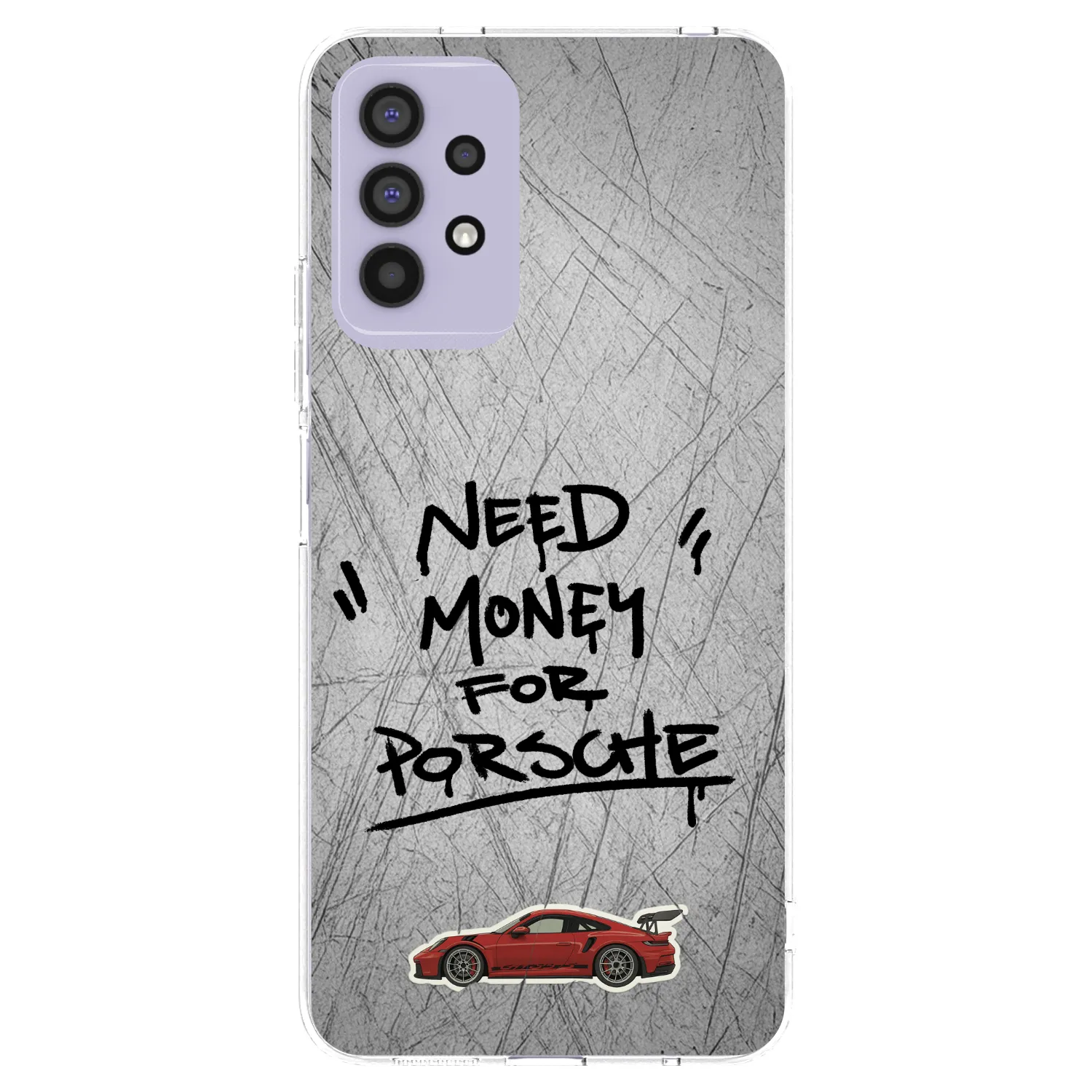 Picasee Samsung Galaxy A32 4G SM-A325F Hülle - Transparentes Silikon - Grey Drift