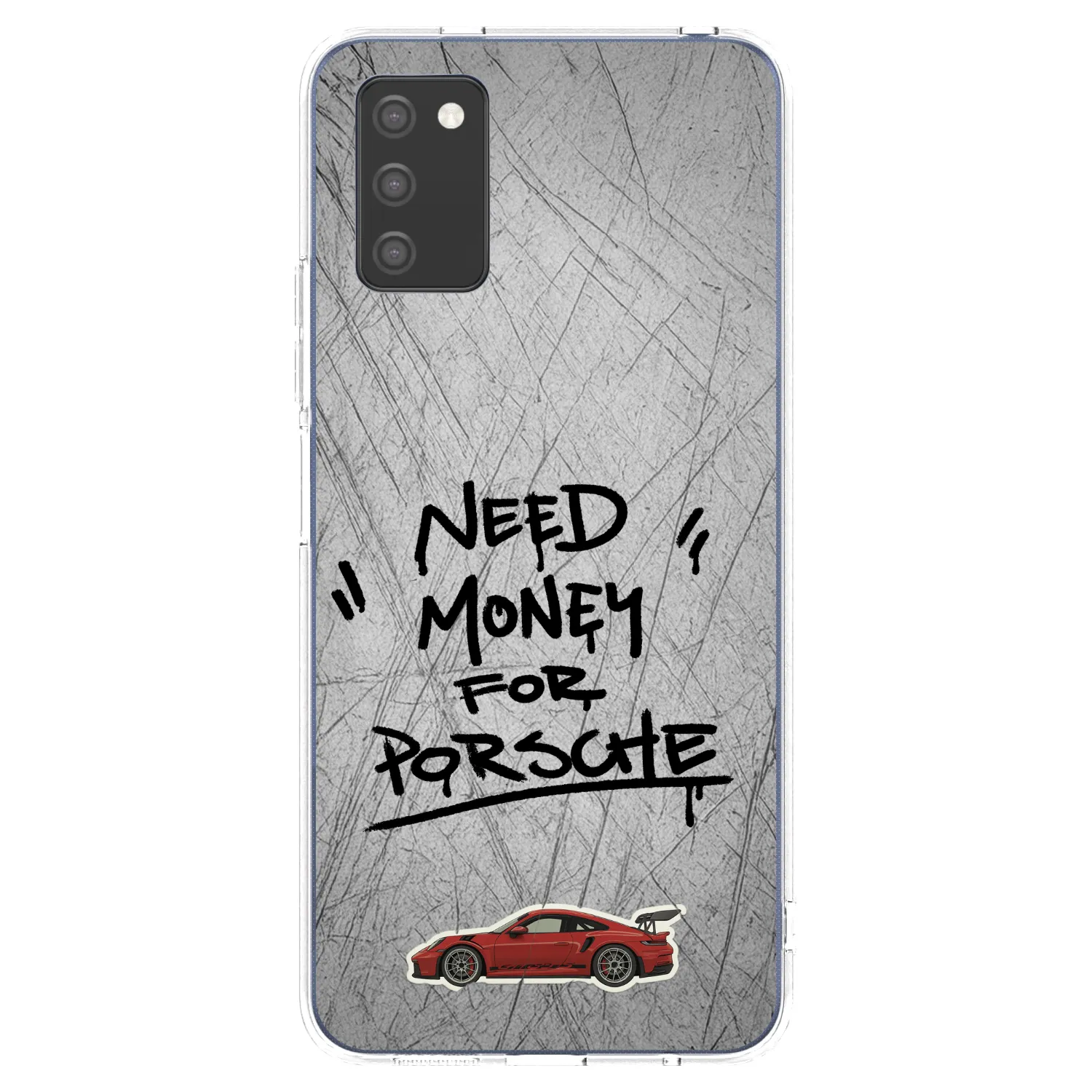 Picasee Samsung Galaxy A02s A025G Hülle - Transparentes Silikon - Grey Drift