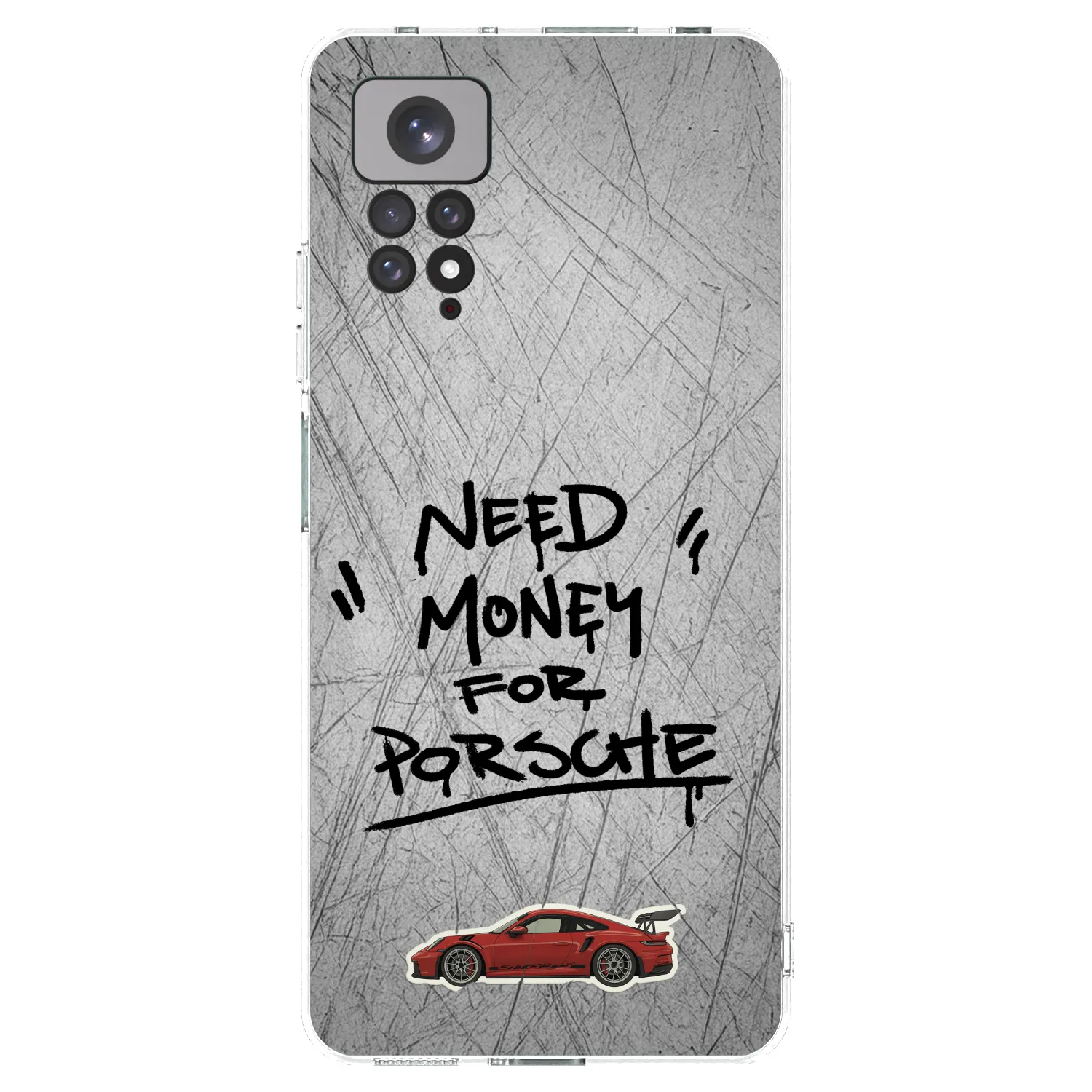 Picasee Xiaomi Redmi Note 11S 4G Hülle - Transparentes Silikon - Grey Drift