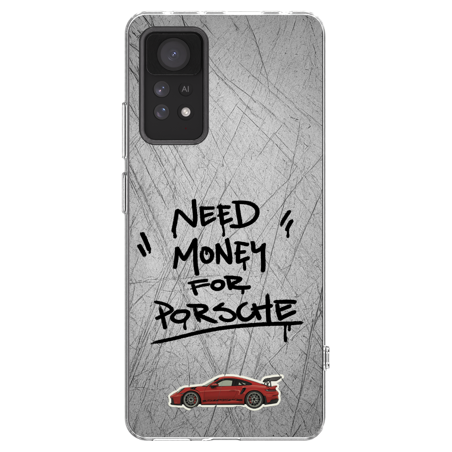 Picasee Xiaomi Redmi Note 11 Pro 5G Hülle - Transparentes Silikon - Grey Drift