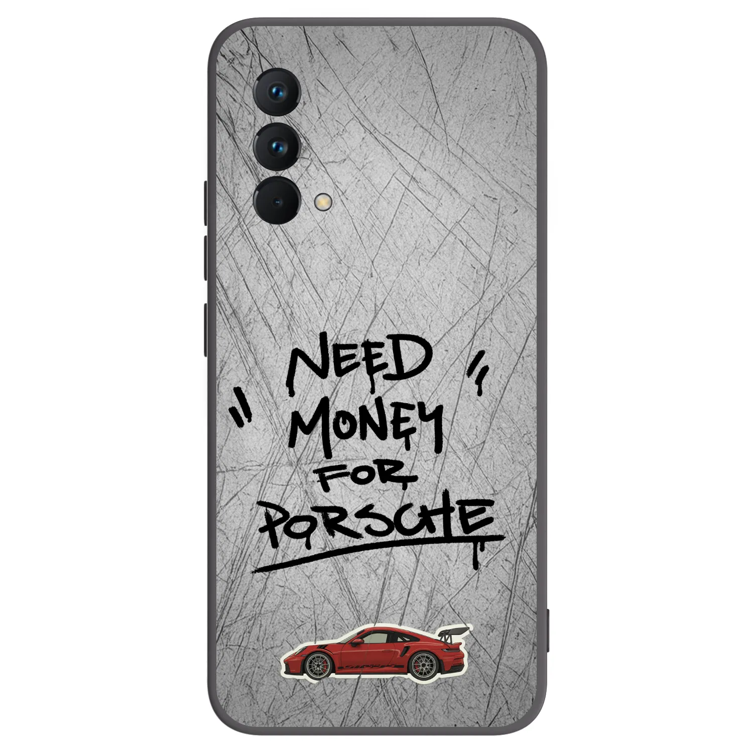 Picasee Realme GT Master Edition 5G Hülle - Schwarzes Silikon - Grey Drift