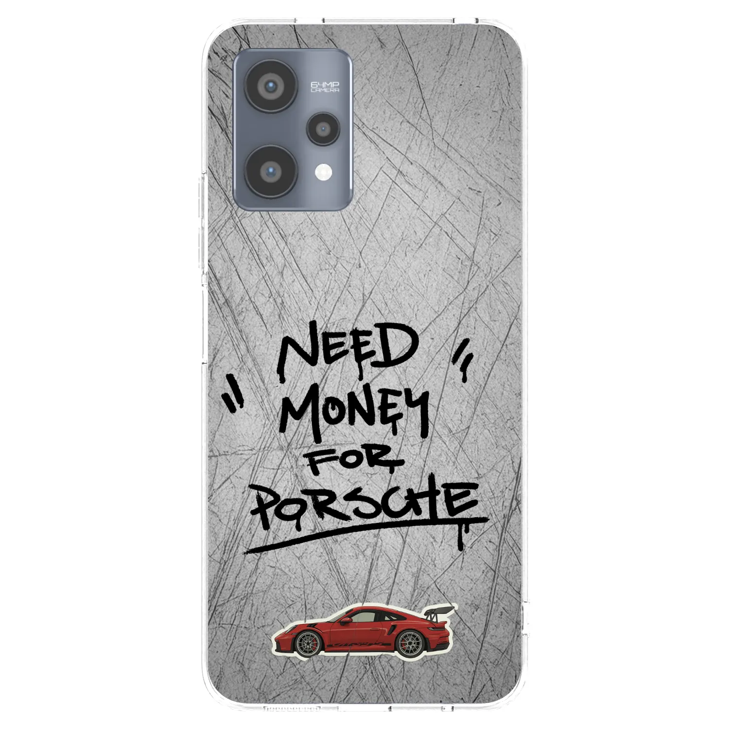 Picasee Realme 9 Pro 5G Hülle - Transparentes Silikon - Grey Drift