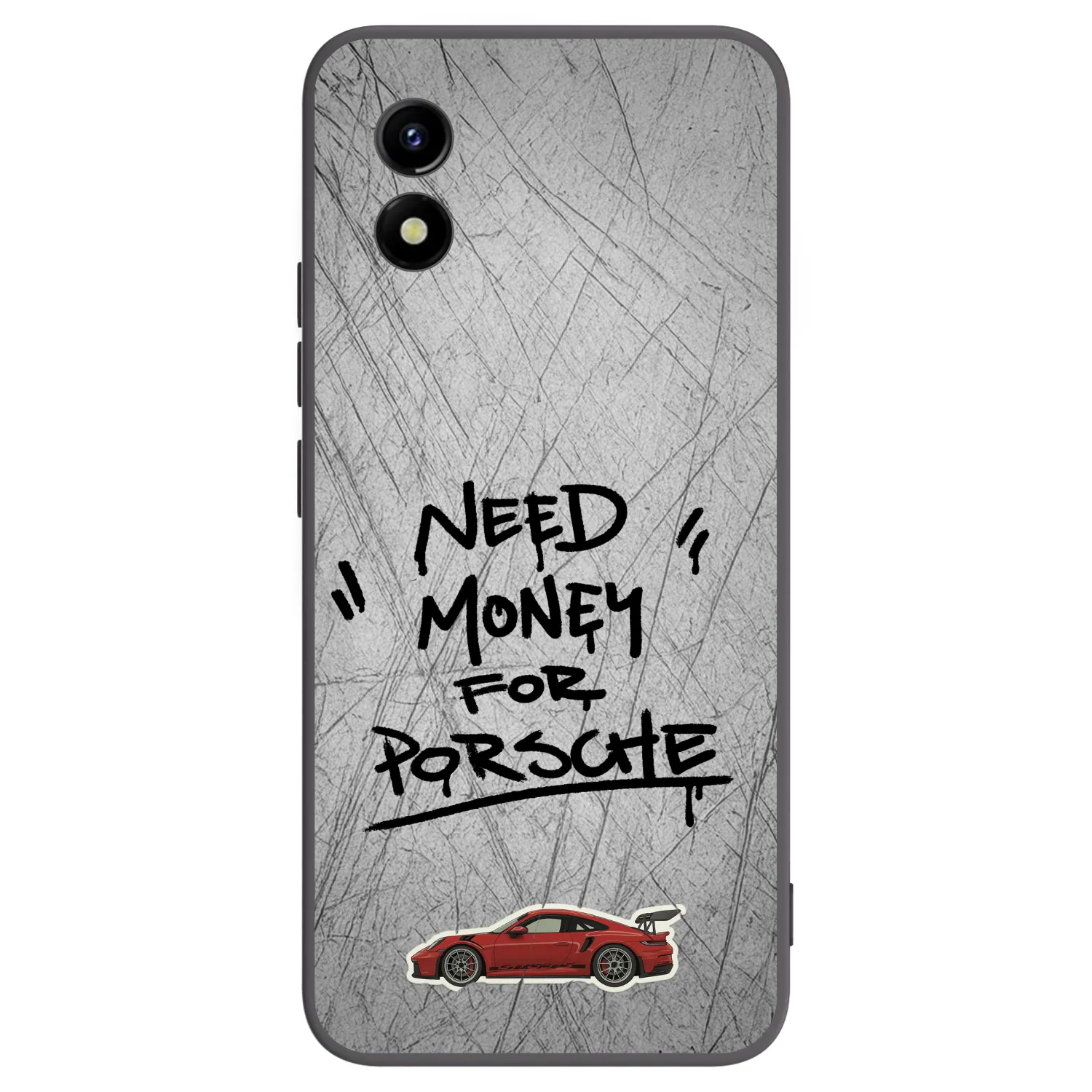 Picasee Vivo Y01 Hülle - Schwarzes Silikon - Grey Drift