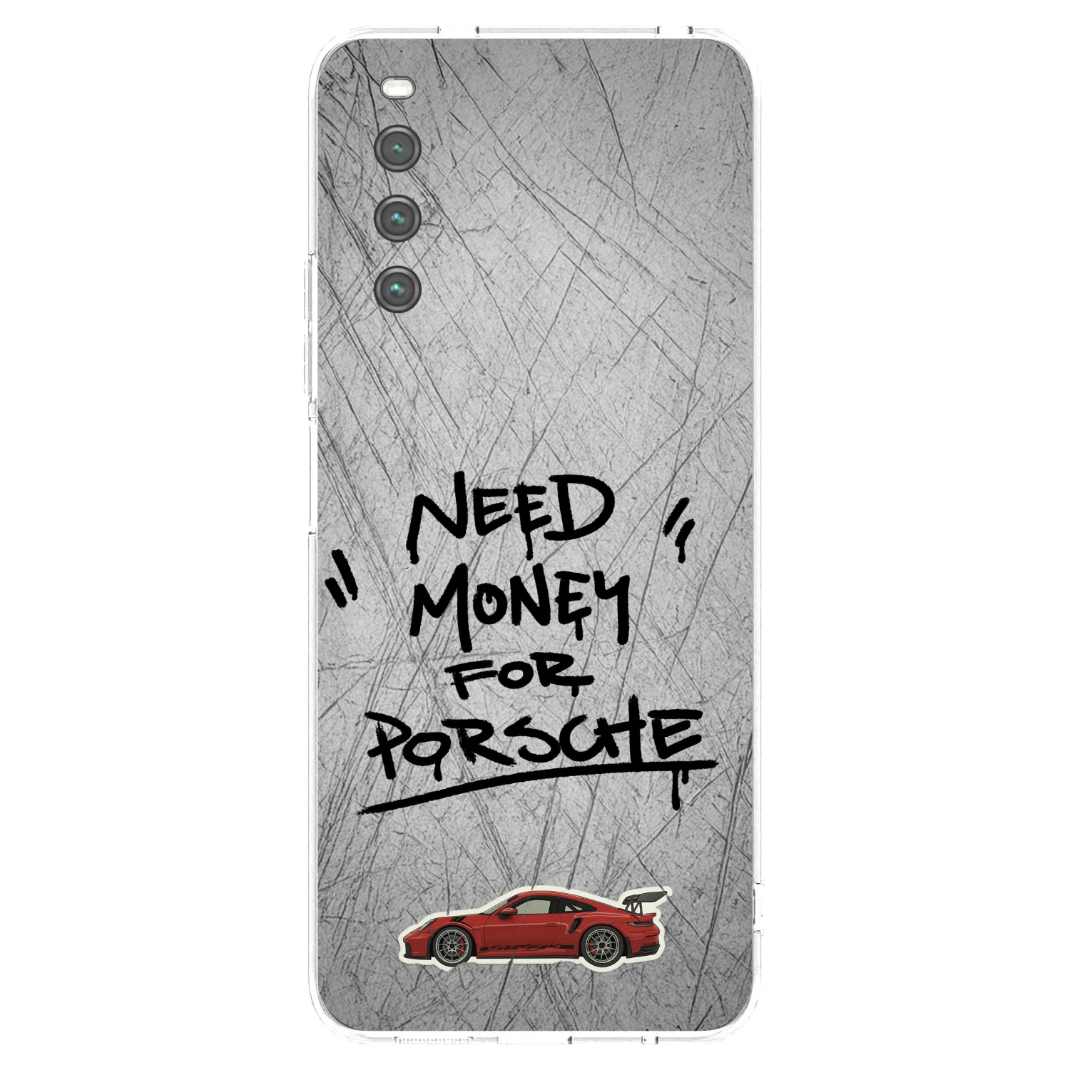 Picasee Sony Xperia 10 IV 5G Hülle - Transparentes Silikon - Grey Drift