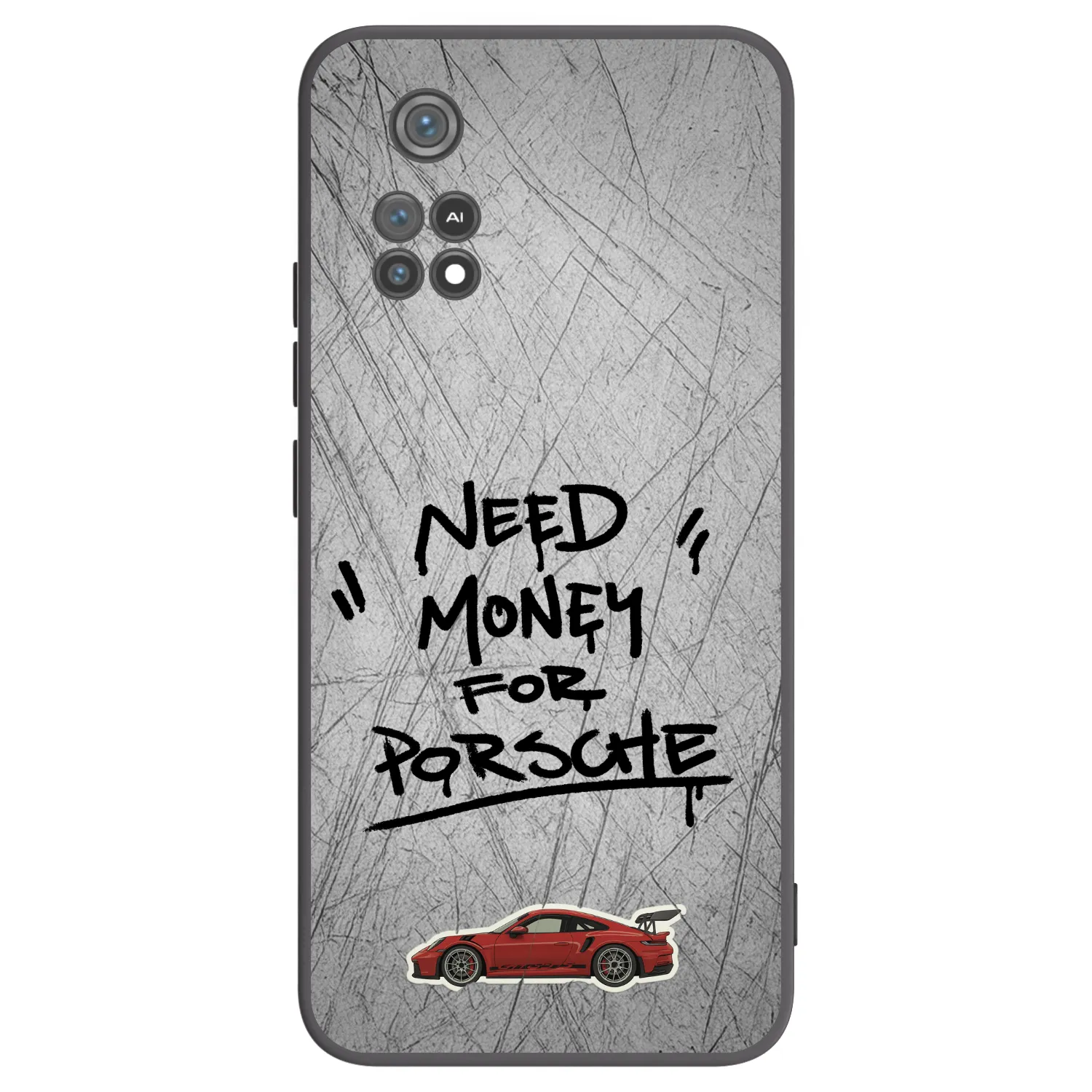 Picasee Xiaomi Poco M4 Pro Hülle - Schwarzes Silikon - Grey Drift