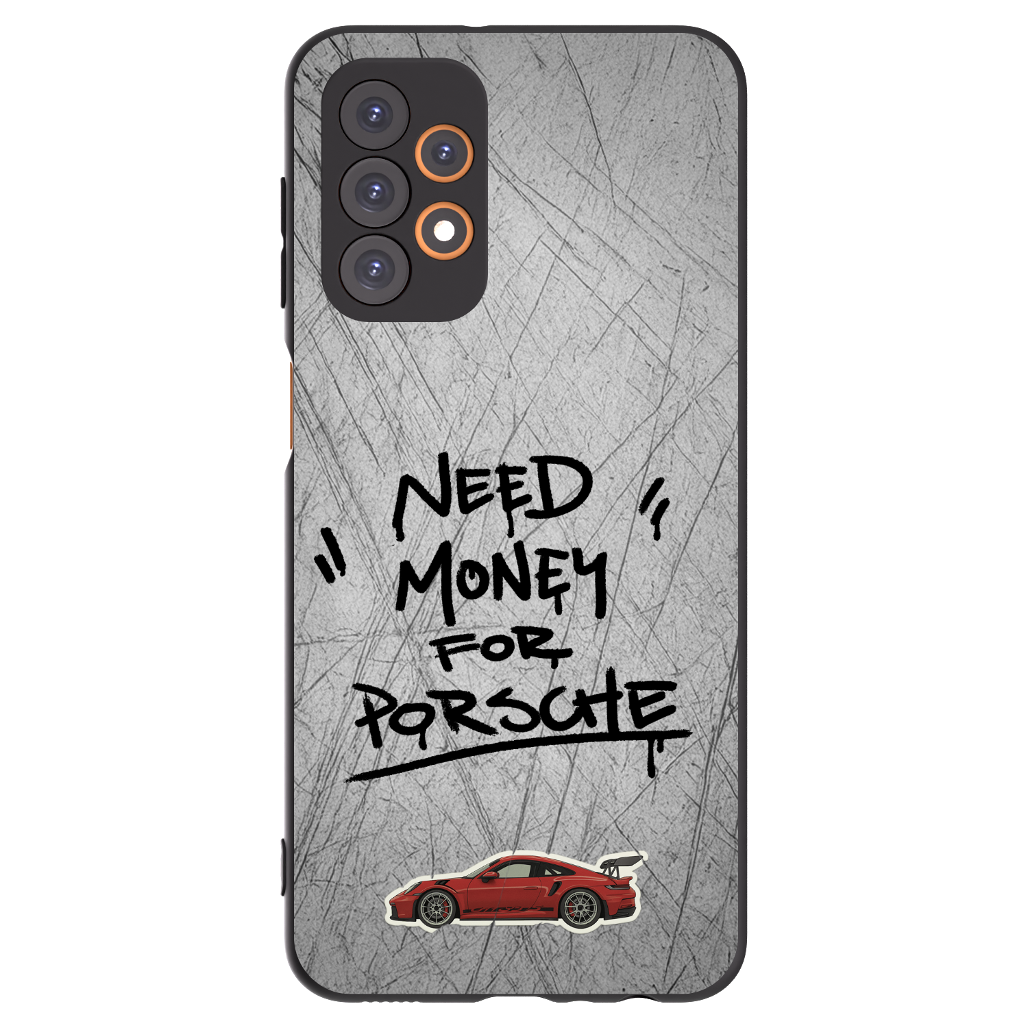 Picasee Samsung Galaxy A23 A235F 4G Hülle - Schwarzes Silikon - Grey Drift