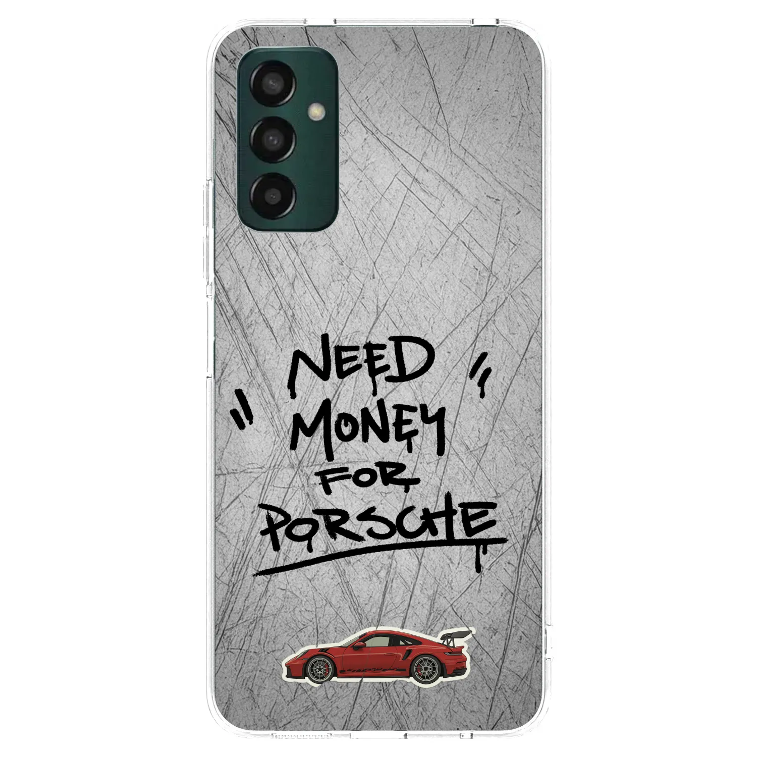 Picasee Samsung Galaxy M23 5G Hülle - Transparentes Silikon - Grey Drift
