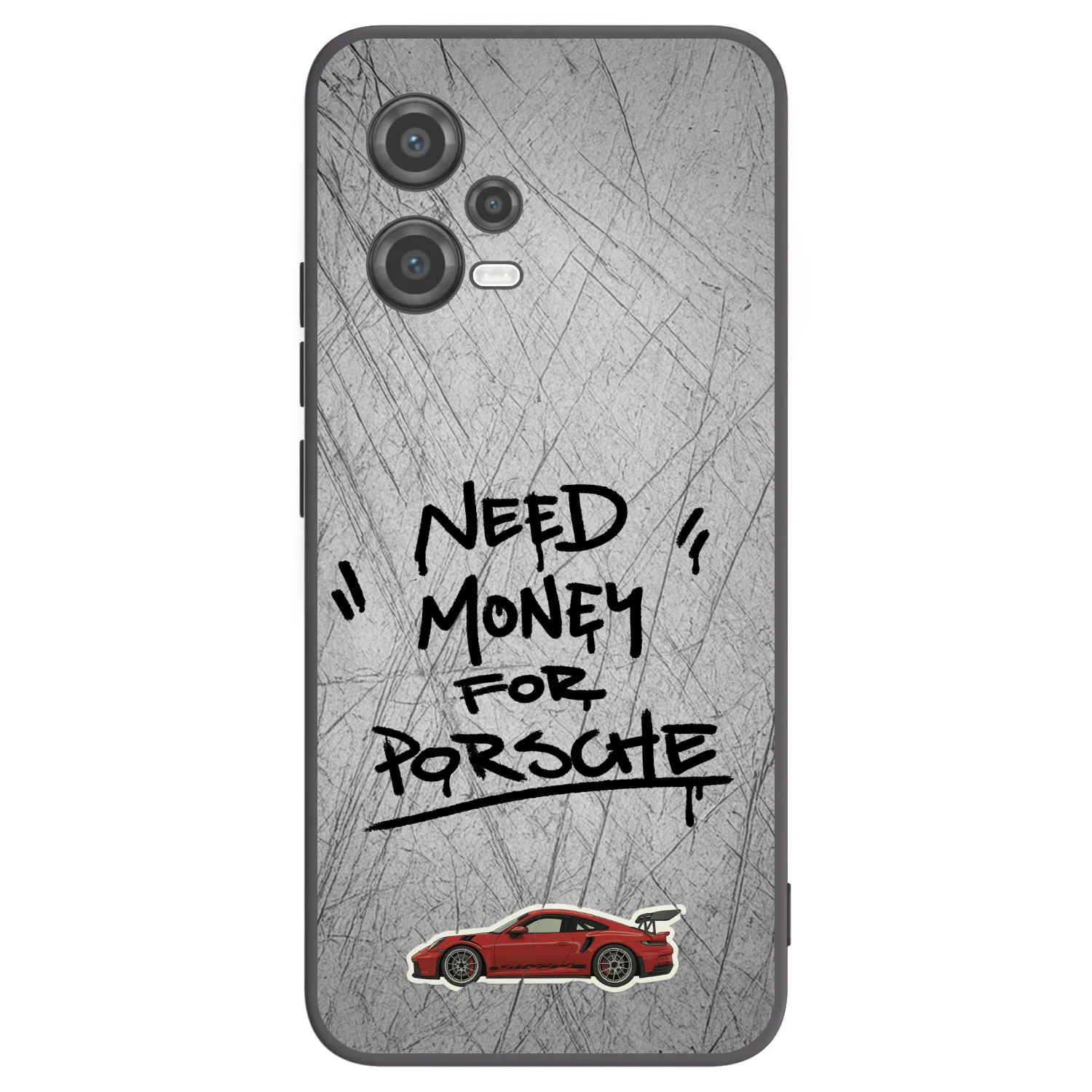 Picasee Xiaomi Poco X5 Hülle - Schwarzes Silikon - Grey Drift