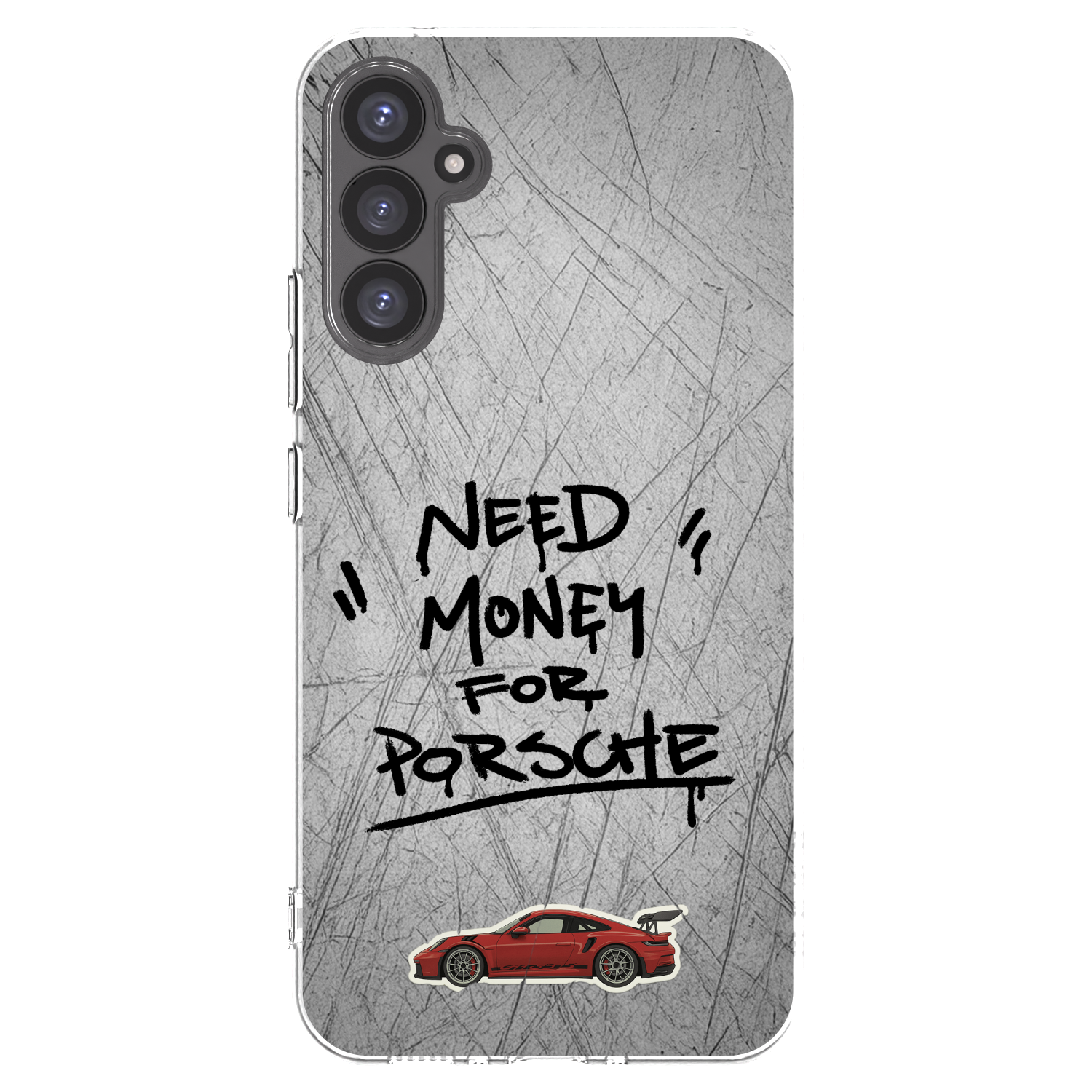 Picasee Samsung Galaxy A34 5G A346B Hülle - Transparentes Silikon - Grey Drift