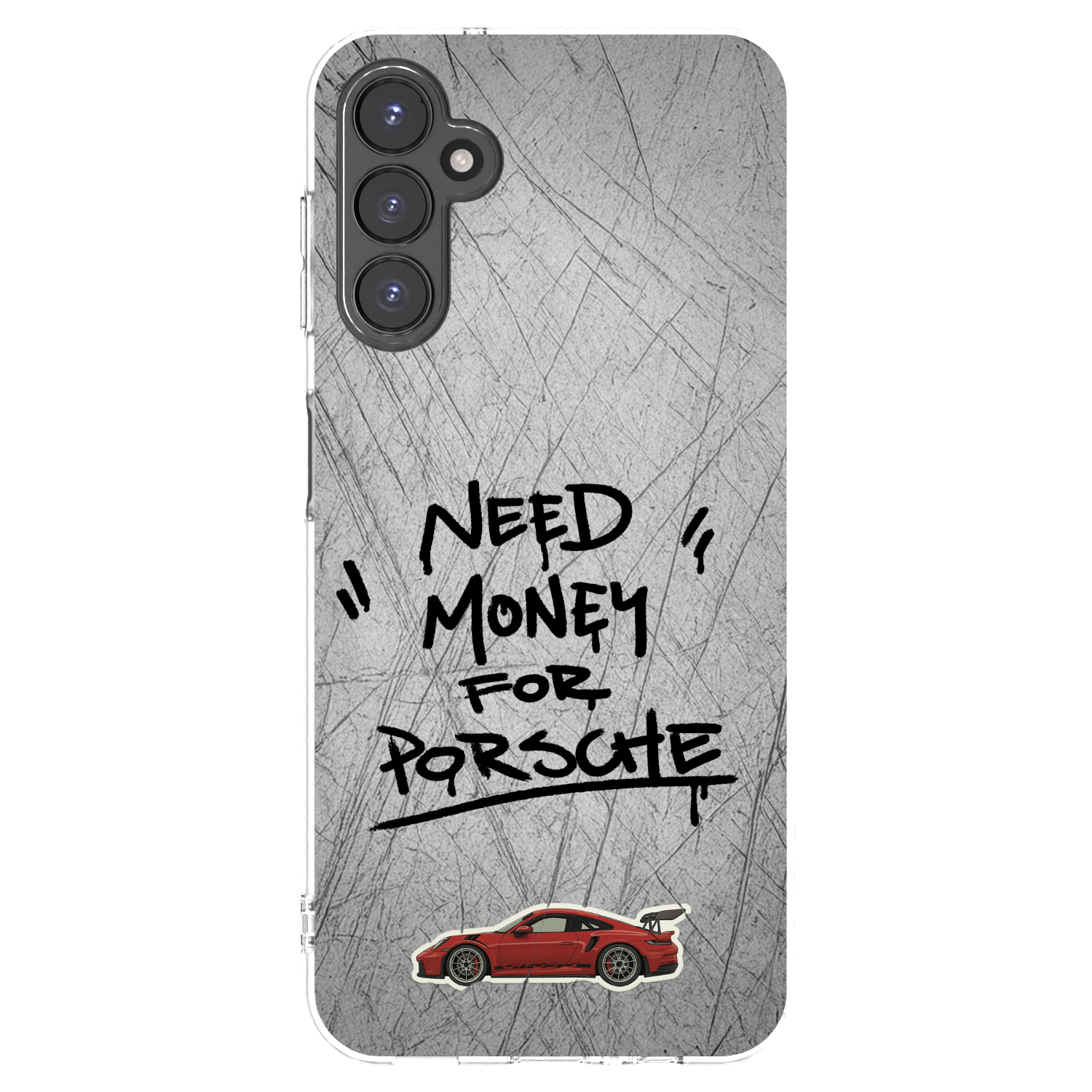 Picasee Samsung Galaxy A14 4G A145R Hülle - Transparentes Silikon - Grey Drift