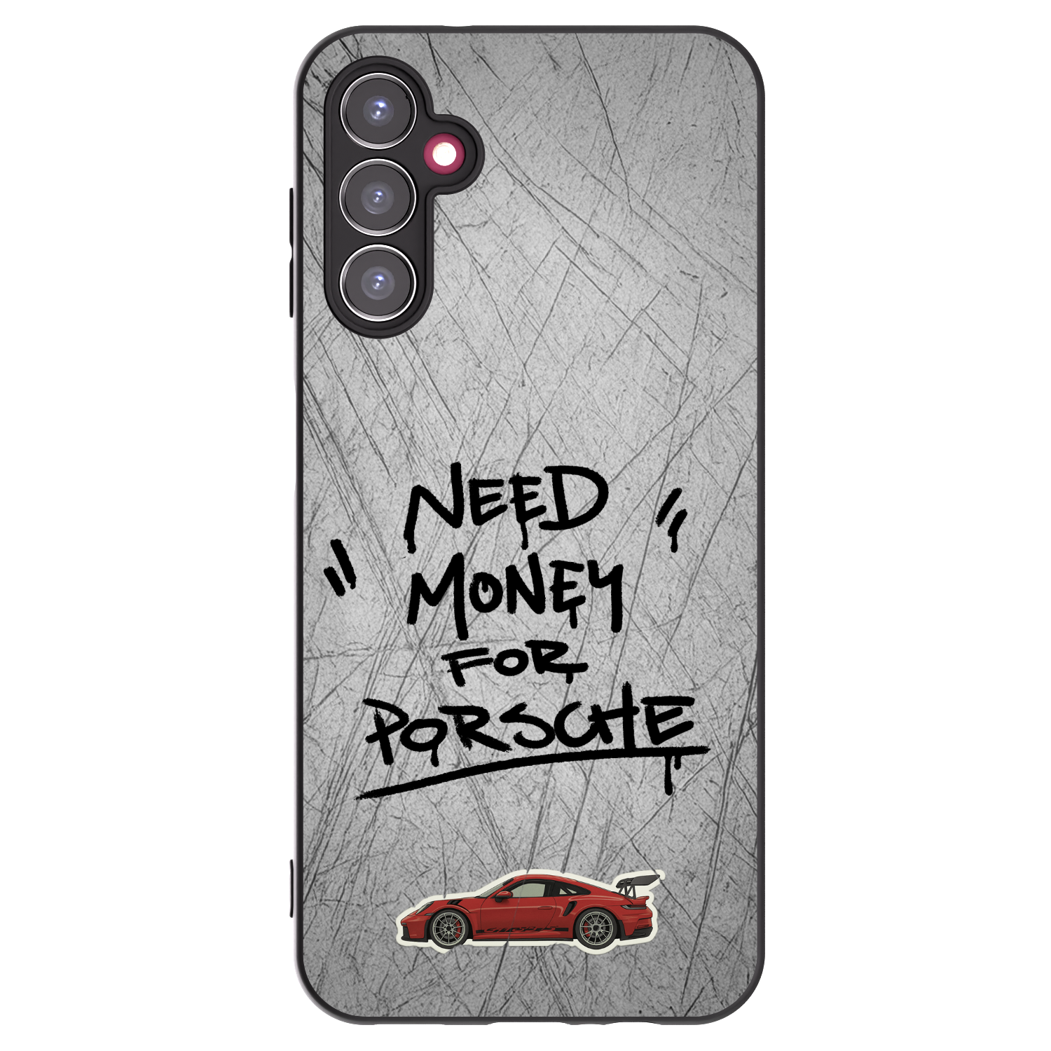 Picasee Samsung Galaxy A14 5G A146P Hülle - Schwarzes Silikon - Grey Drift