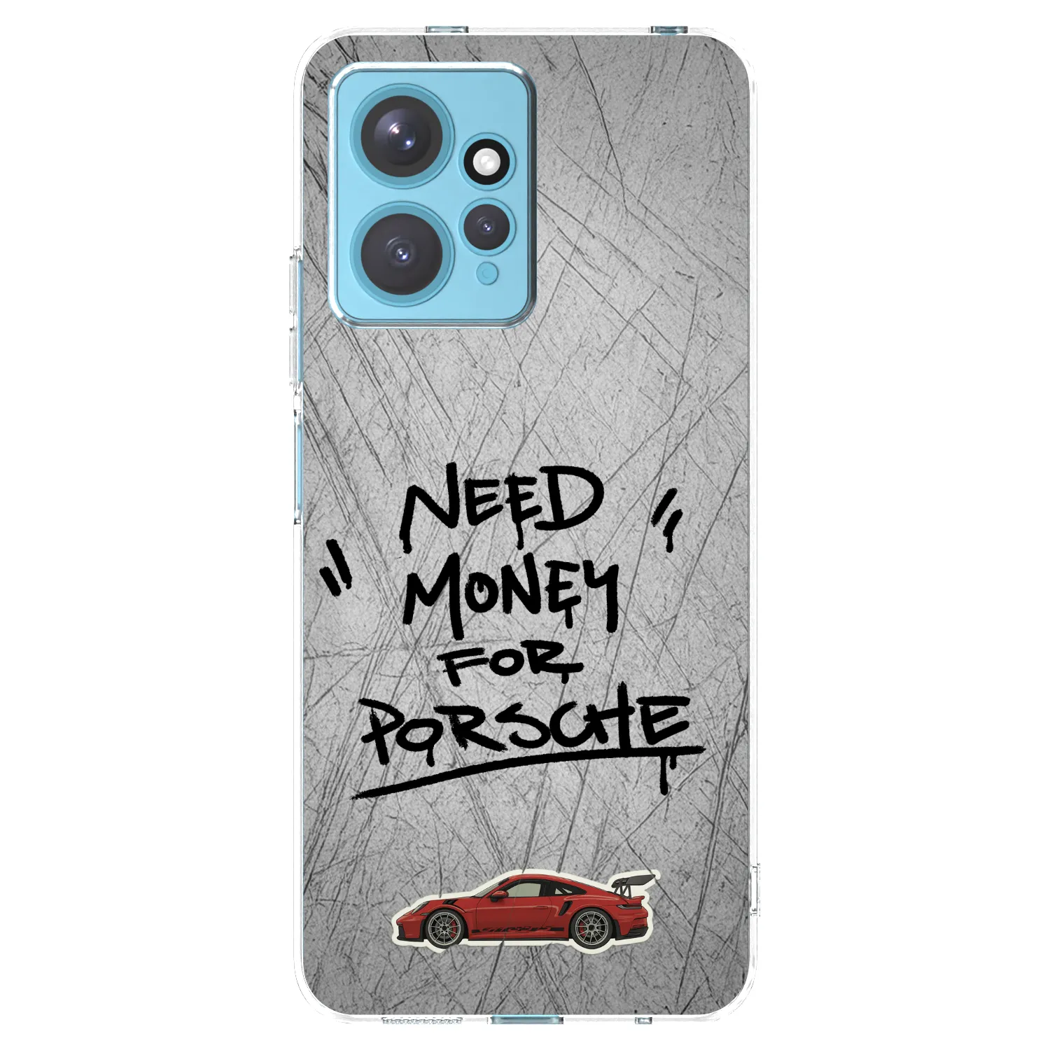 Picasee Xiaomi Redmi Note 12 4G Hülle - Transparentes Silikon - Grey Drift