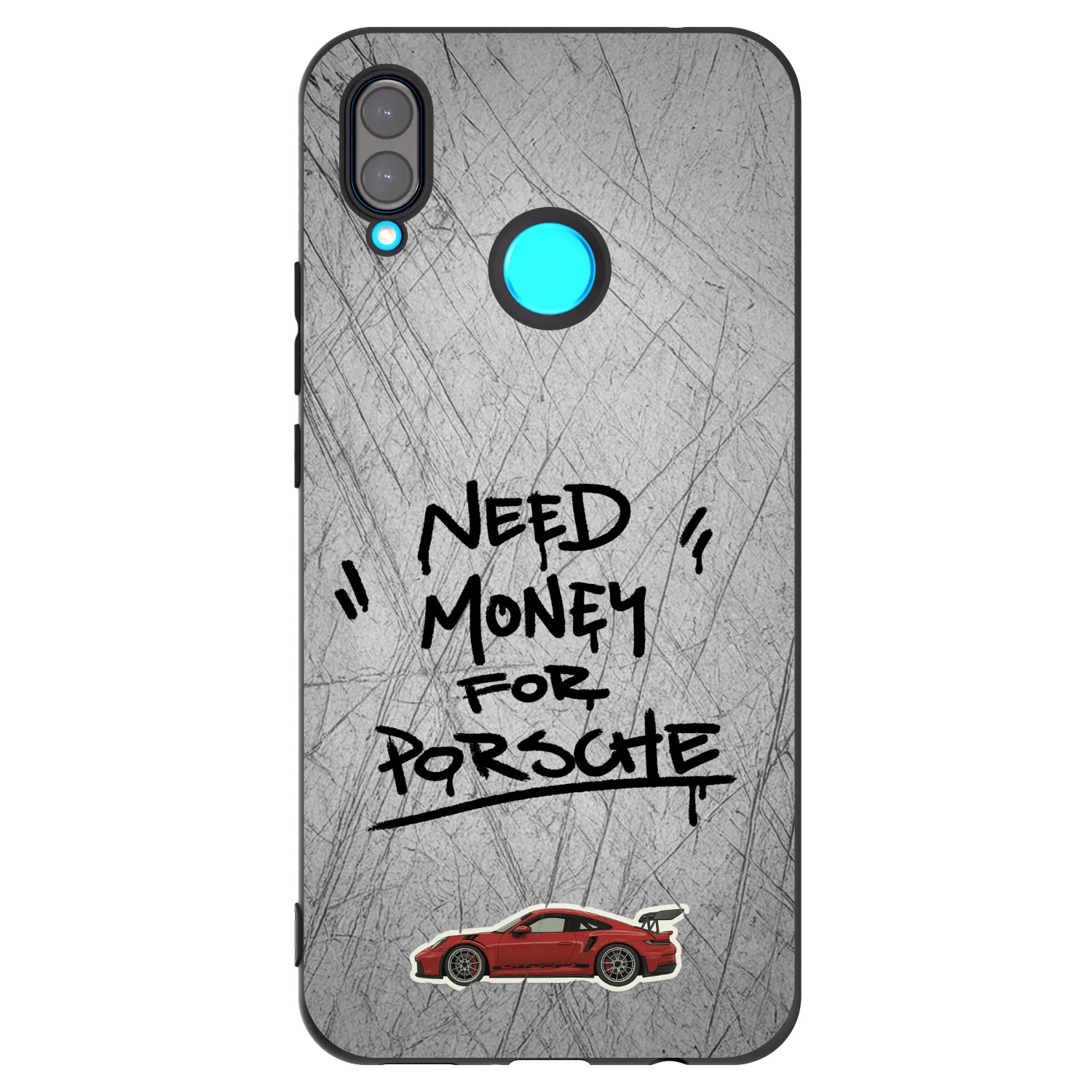 Picasee Huawei Nova 3i Hülle - Schwarzes Silikon - Grey Drift