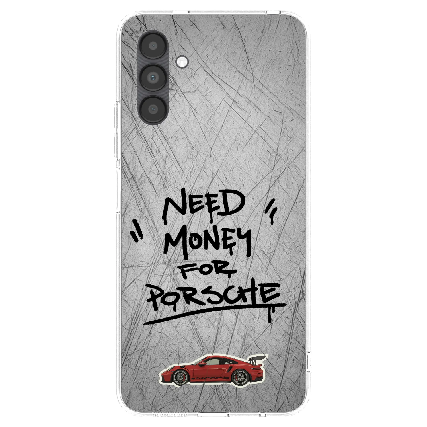 Picasee Samsung Galaxy A04s A047F Hülle - Transparentes Silikon - Grey Drift