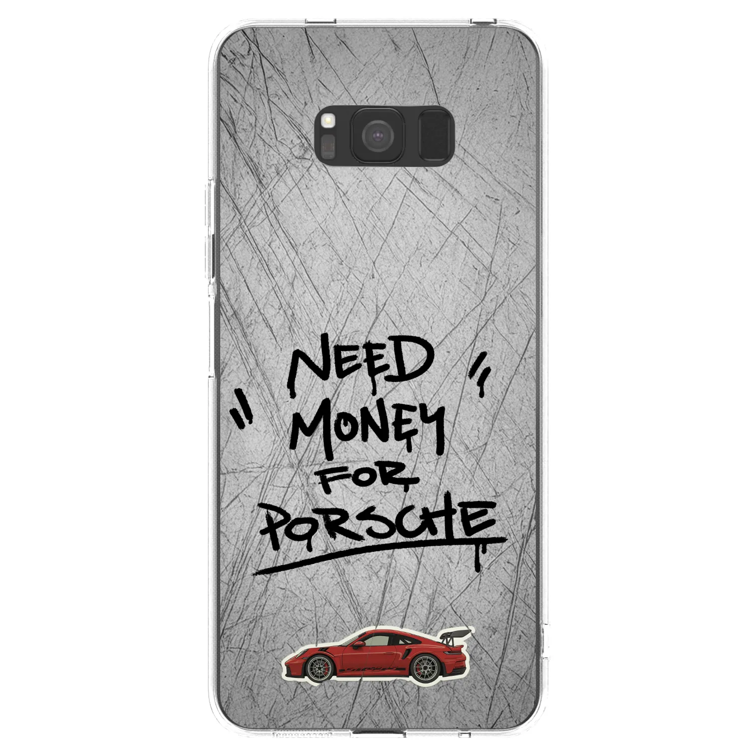 Picasee Samsung Galaxy S8 G950F Hülle - Transparentes Silikon - Grey Drift