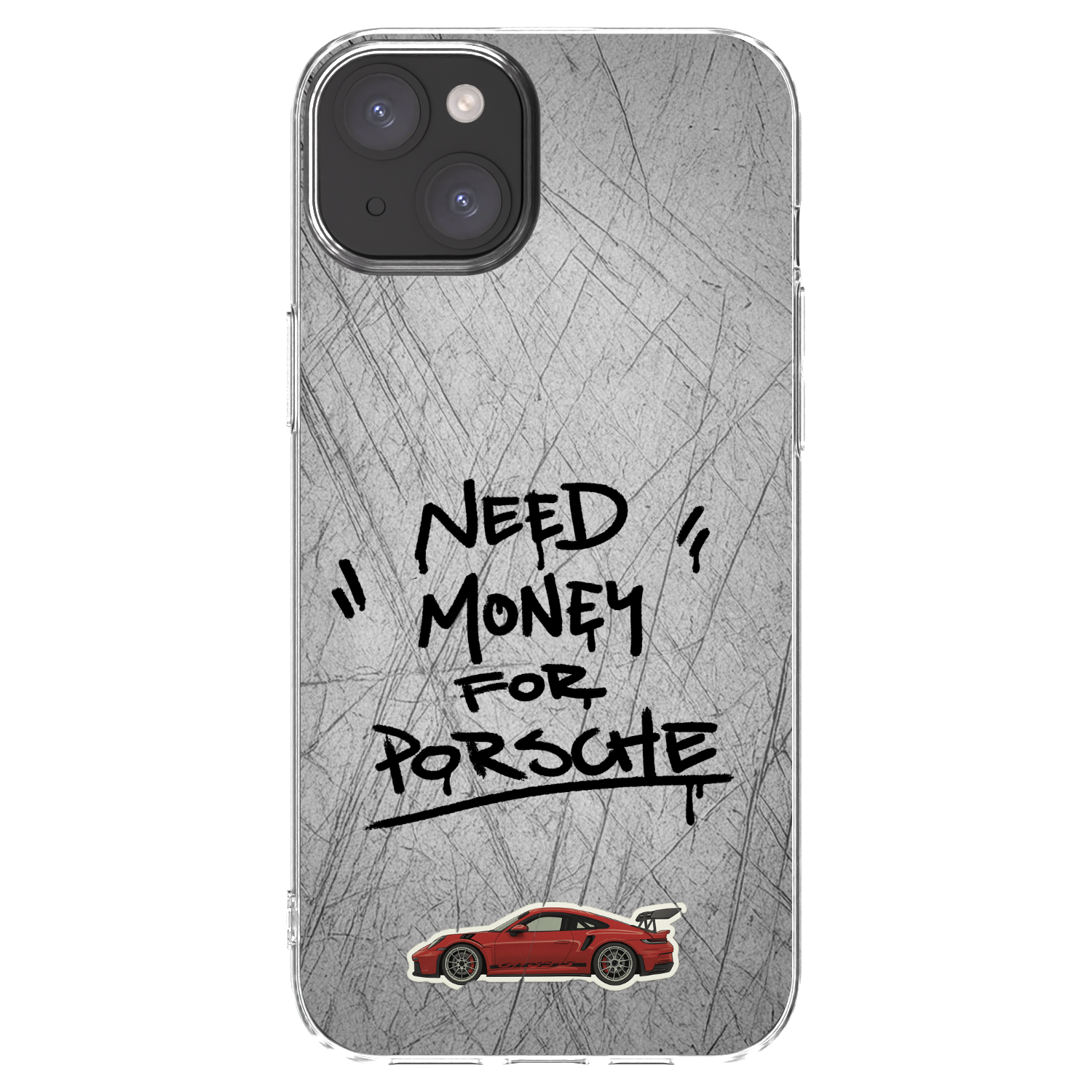 Picasee Apple iPhone 15 Plus Hülle - Transparentes Silikon - Grey Drift