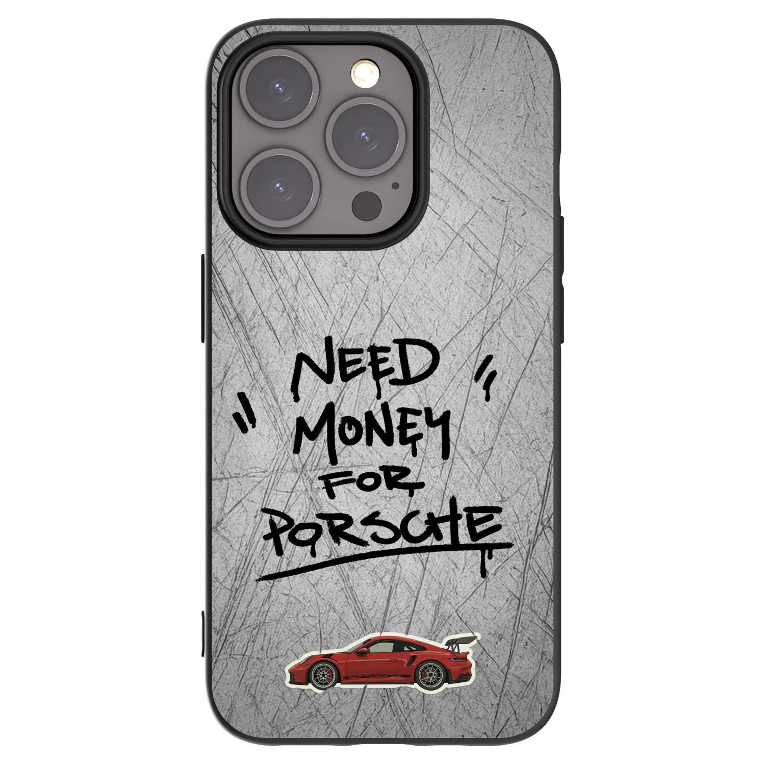 Picasee Apple iPhone 15 Pro Hülle - Schwarzes Silikon - Grey Drift