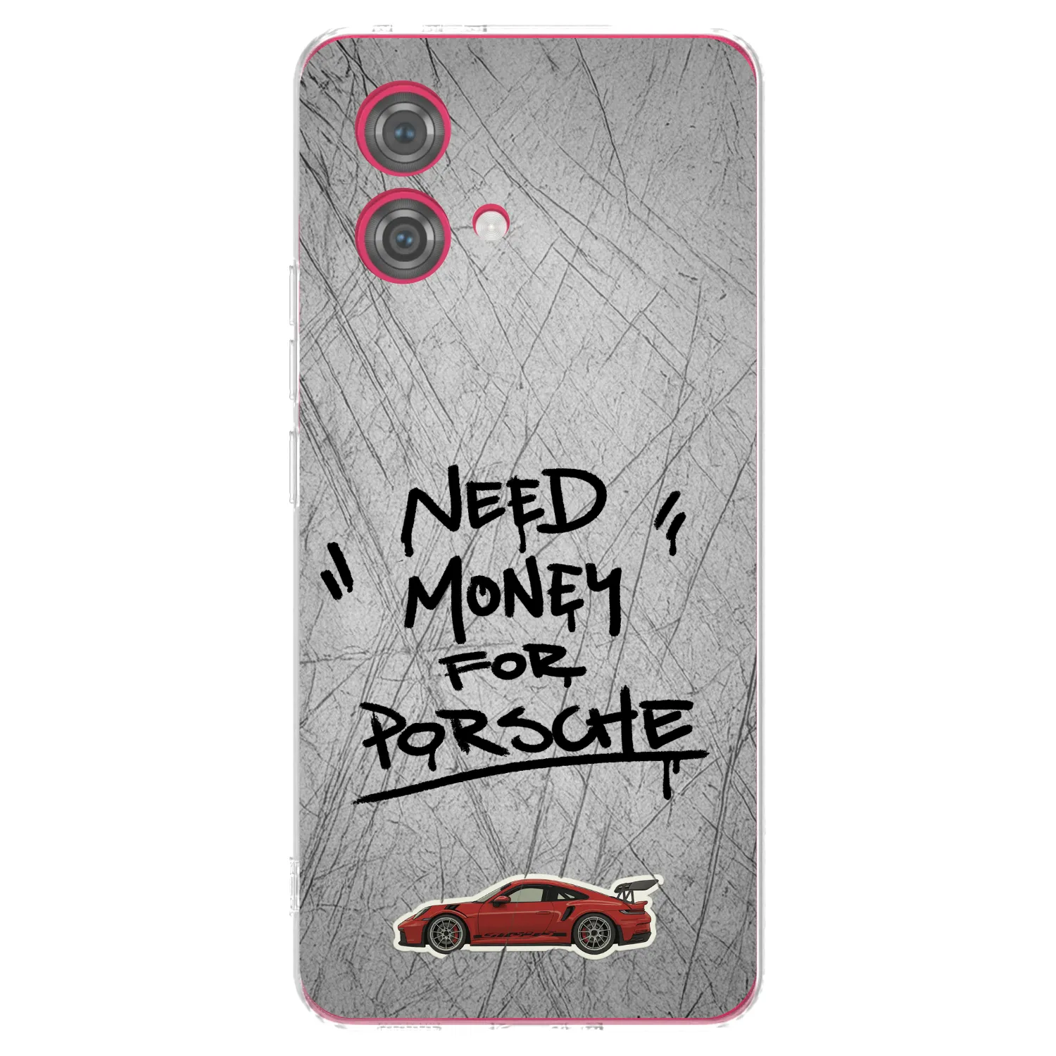 Picasee Motorola Moto G84 5G Hülle - Transparentes Silikon - Grey Drift