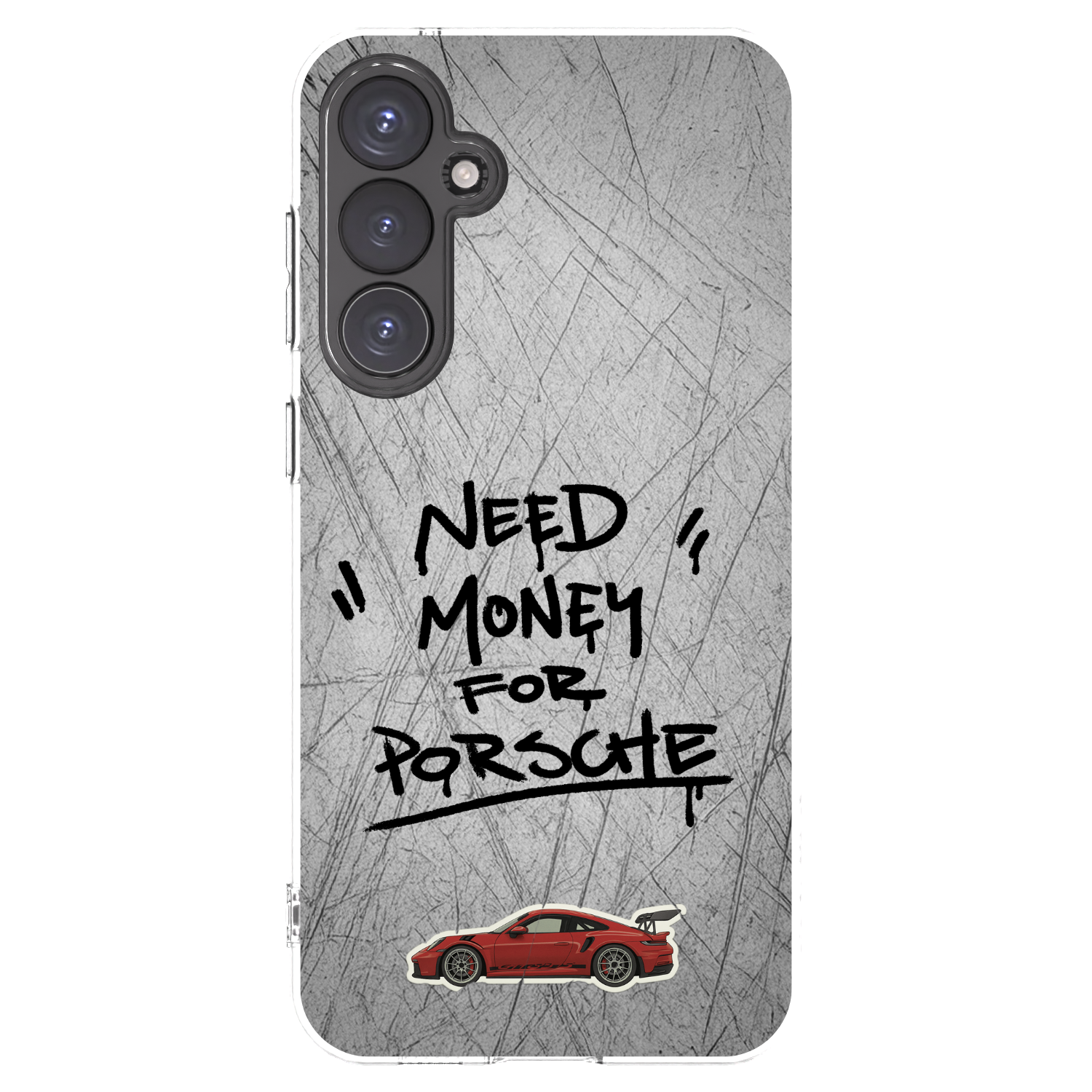 Picasee Samsung Galaxy S23 FE S711B Hülle - Transparentes Silikon - Grey Drift